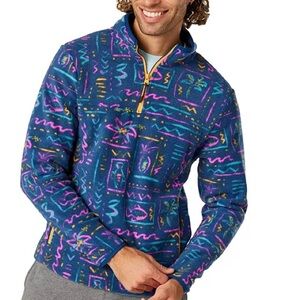Chubbies Men’s The Chilly Vibe Graphic 1/4 Zip Fleece Pullover Size S